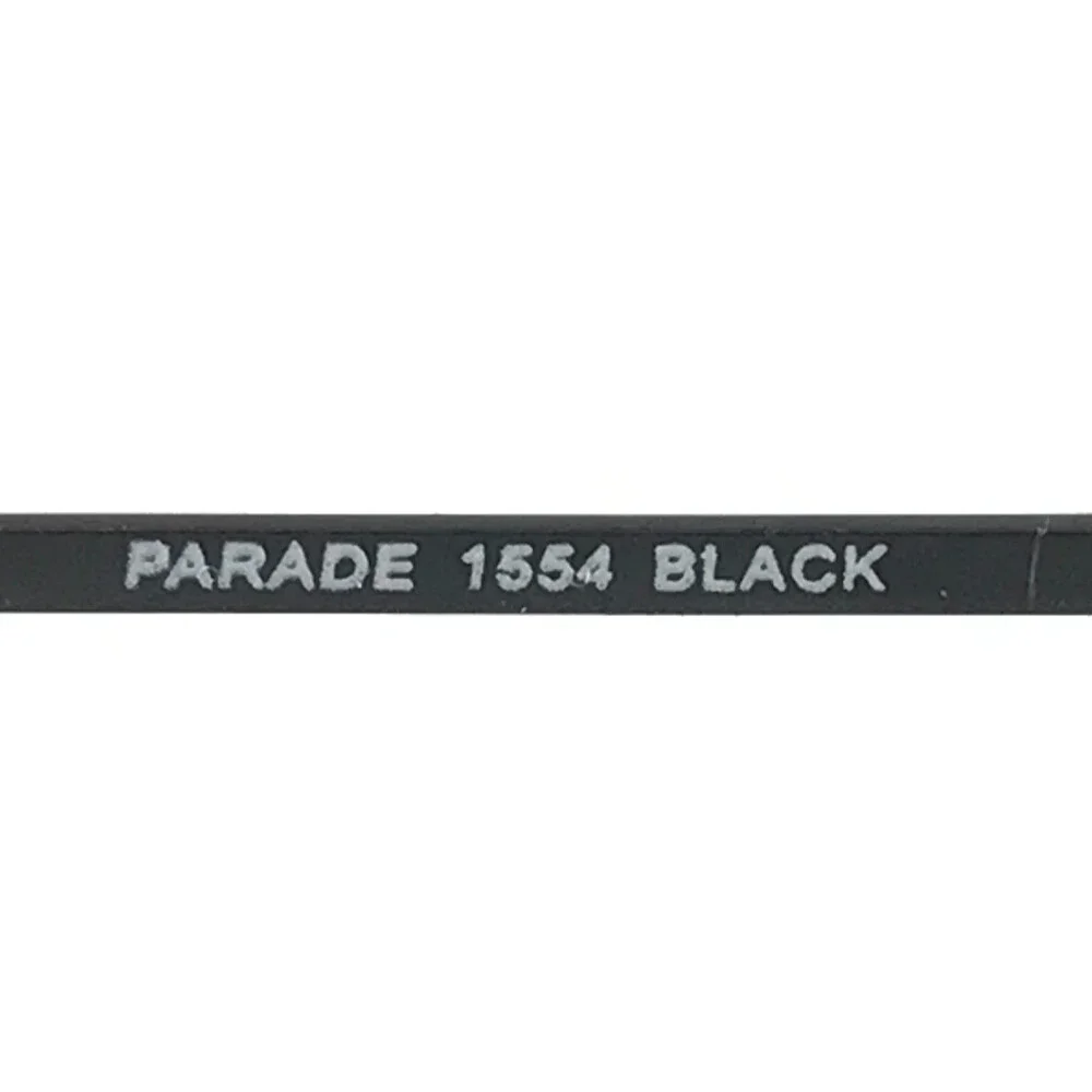 Parade Eyeglasses Frames 1554 BLACK Rectangle Wire Rim 55-16-135